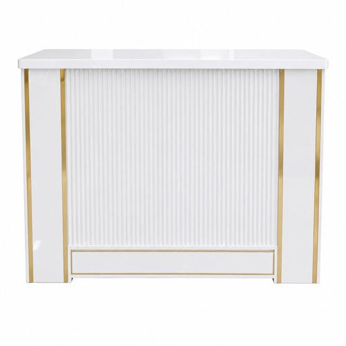 Luxury White Reception Desk