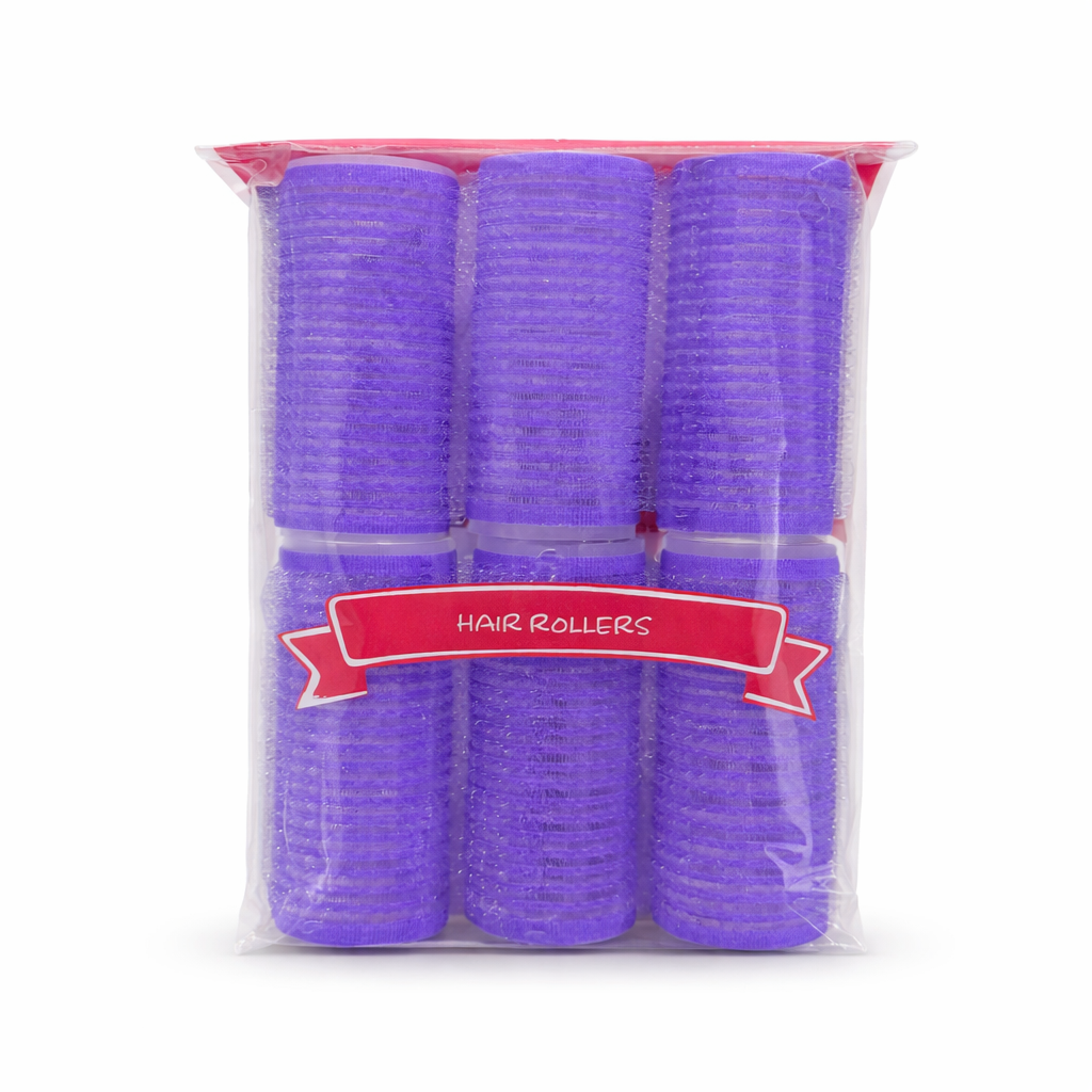 Self-Grip Hair Rollers Set - Medium Purple