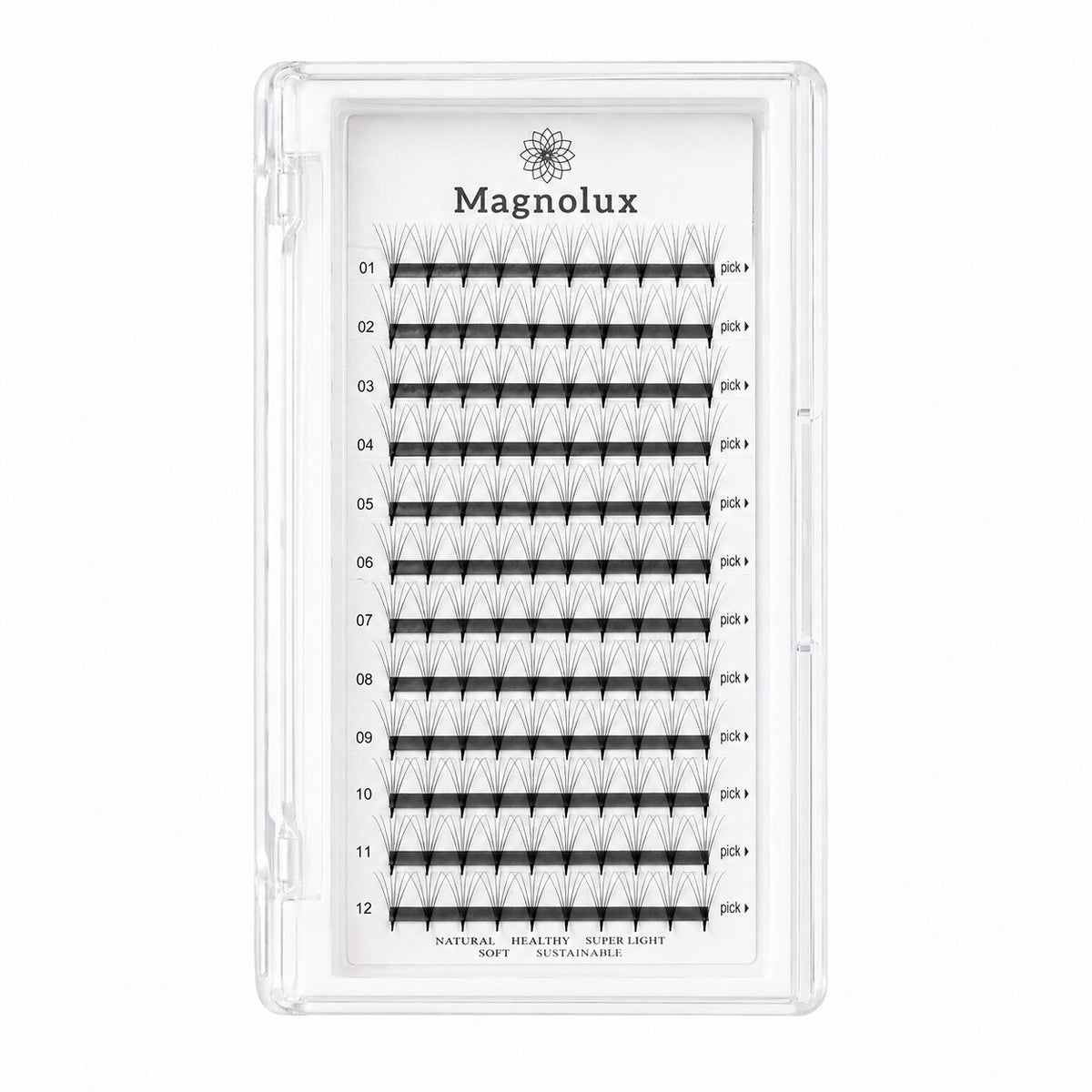 Magnolux 8D Premade Volume Lash Fans - 10 mm