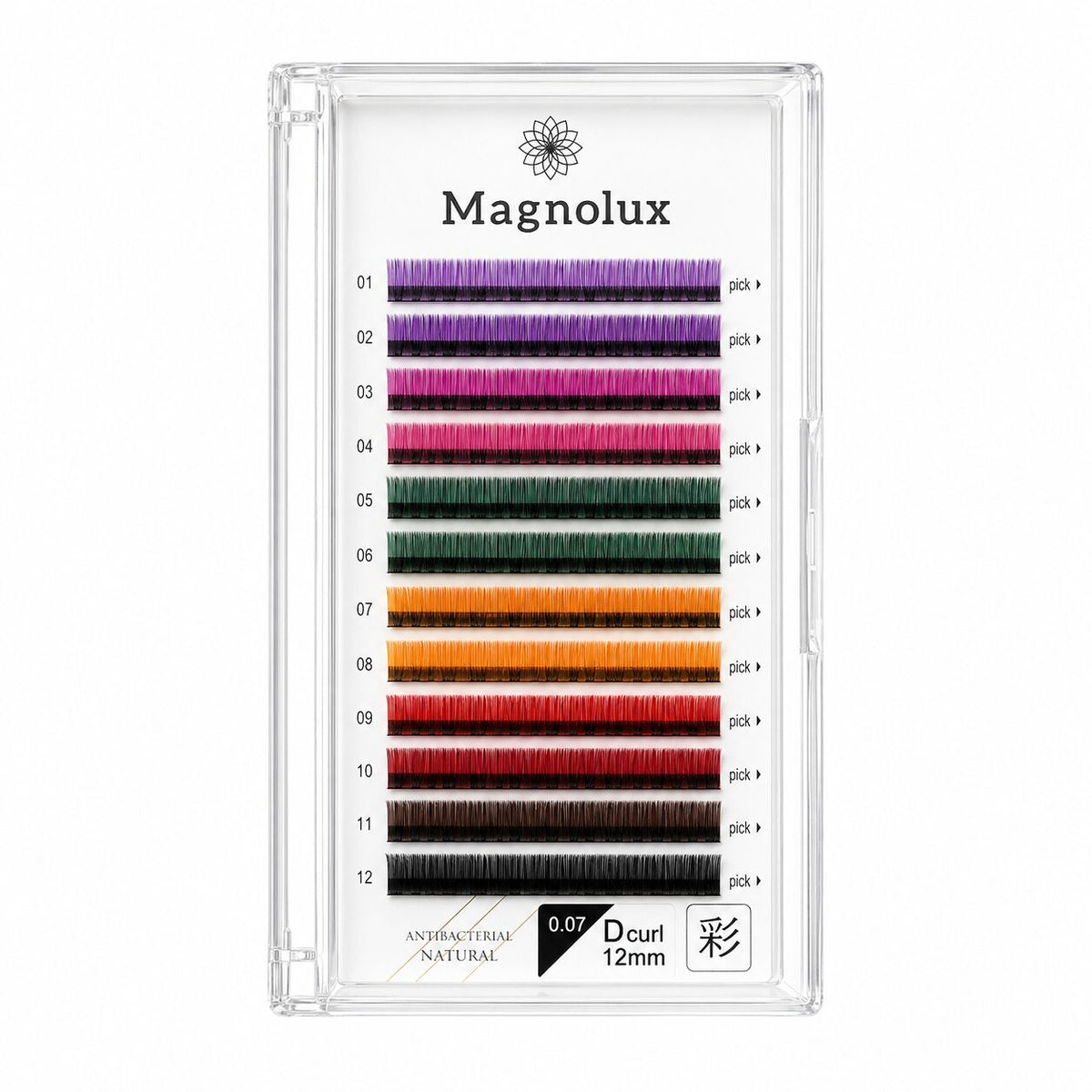 Magnolux Colored Lash Extensions