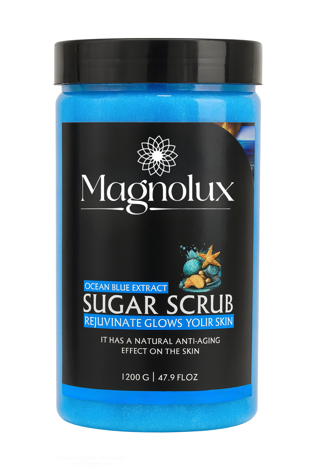 Magnolux Sugar Scrub 1200G - Ocean Blue