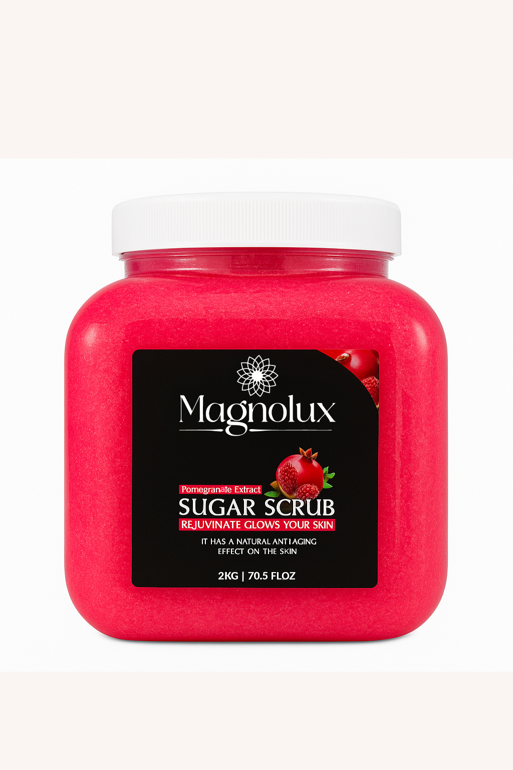 Magnolux Sugar Scrub 2KG - Pomegranate
