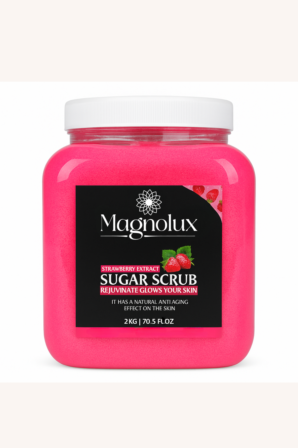 Magnolux Sugar Scrub 2KG - Strawberry