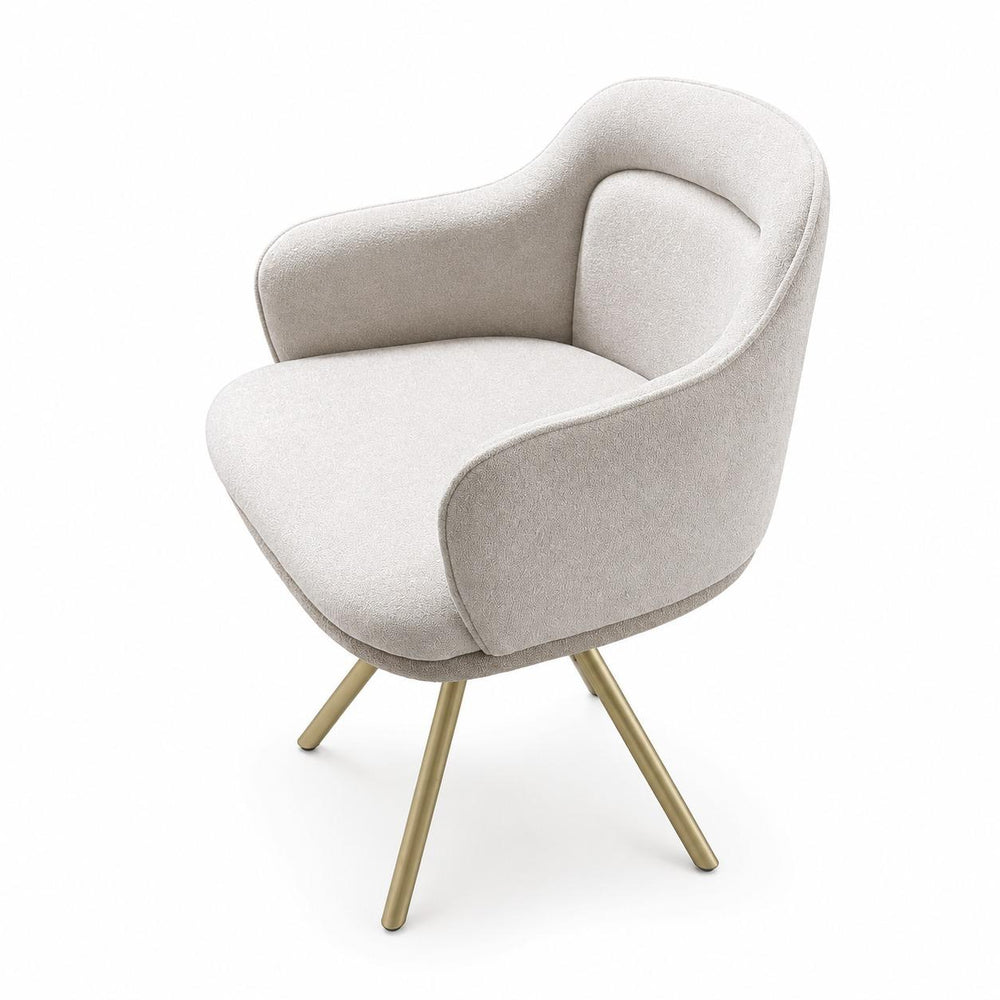 Modern Curved Salon Chair