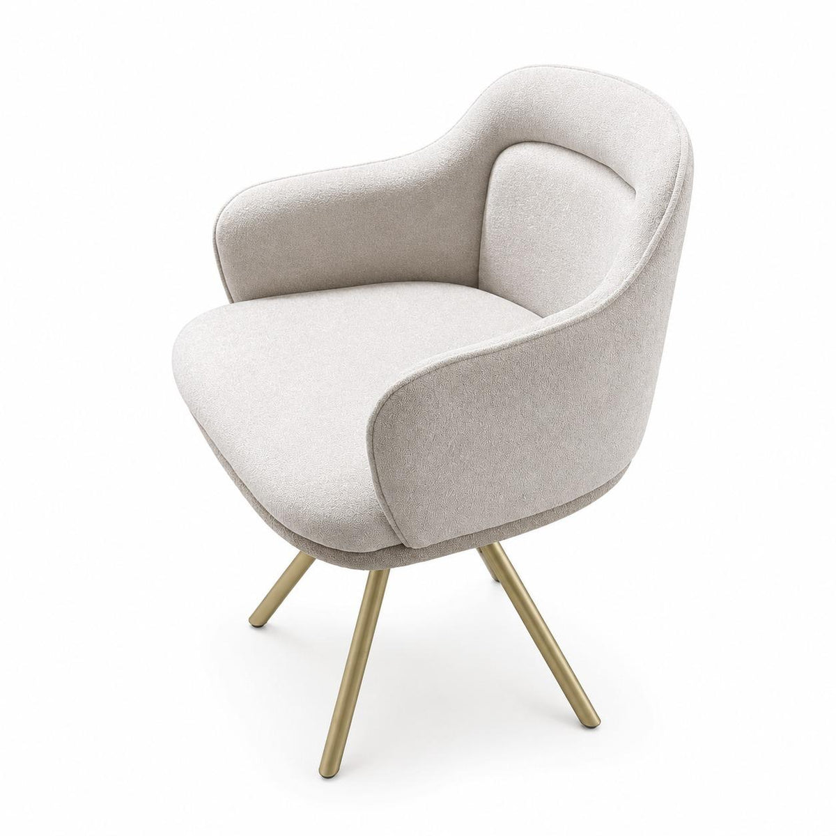 Modern Curved Salon Chair