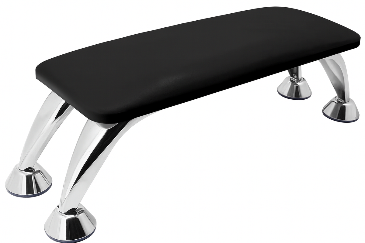 Metal-Leg Manicure Hand Rest - Black
