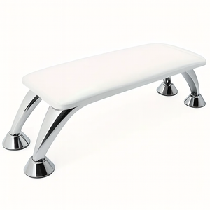 Metal-Leg Manicure Hand Rest - White