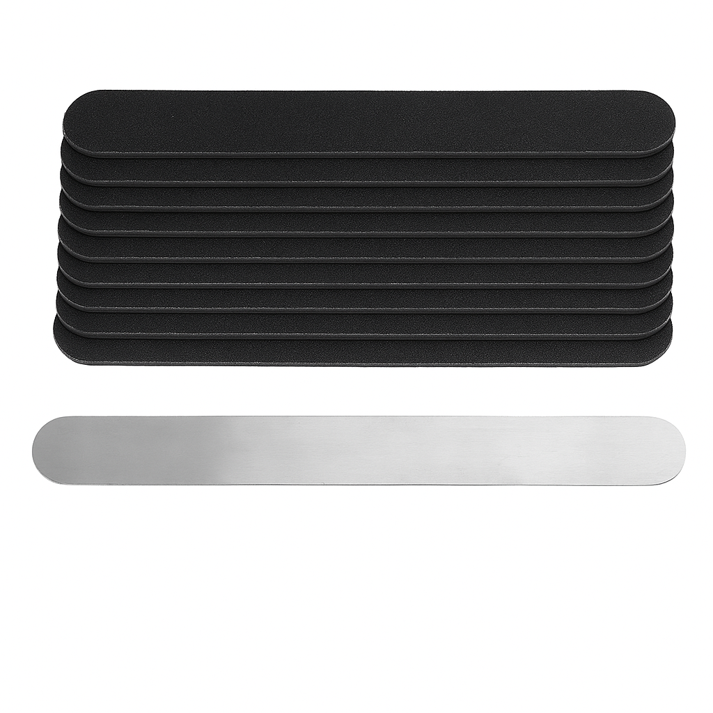 Metal Nail File with Disposable File Strips
