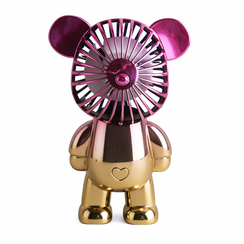 Mini Portable Lash Fan - Metallic