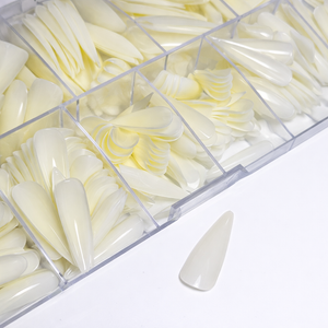 Magnolux Nail Tips Box - White Stiletto