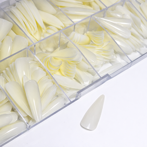 Magnolux Nail Tips Box - White Stiletto
