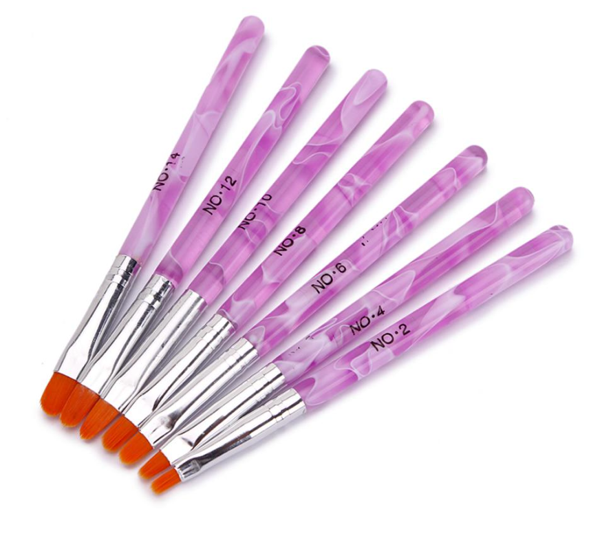7 Piece Nail Art Brush Set