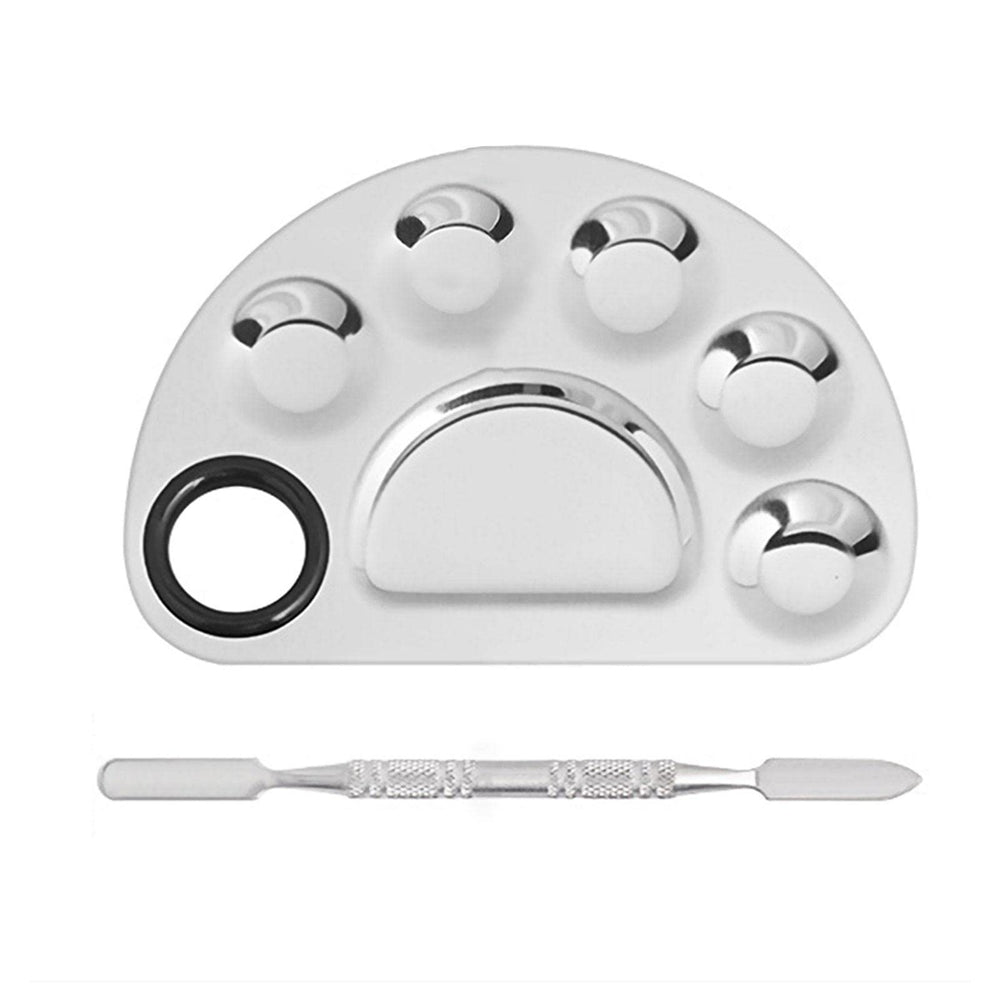 Nail Art Mixing Palette with Spatula Tool