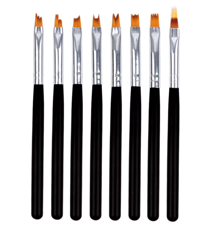 Nail Art Wave & Carving Brush Set