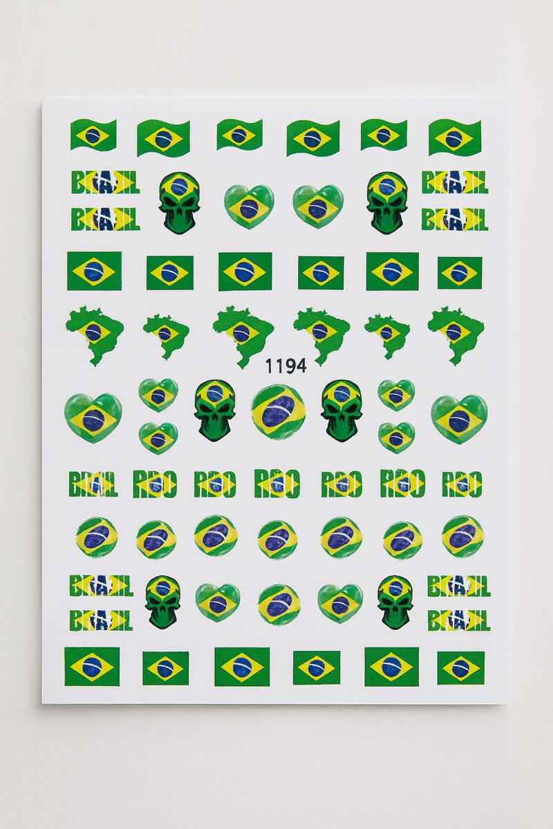 Nail Art Stickers - Brazil