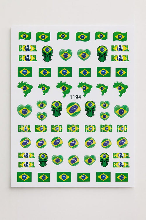 Nail Art Stickers - Brazil