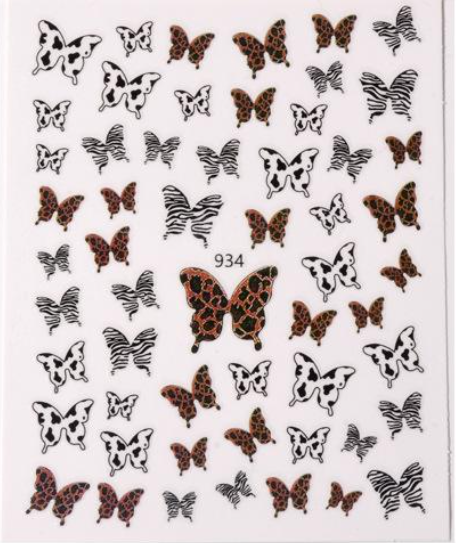 Nail Art Stickers - Butterflies