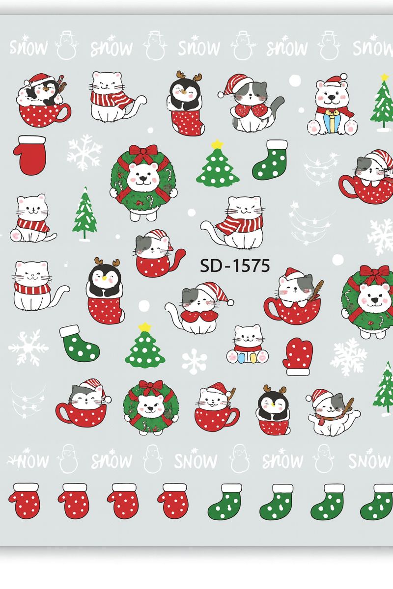 Nail Art Stickers - Christmas