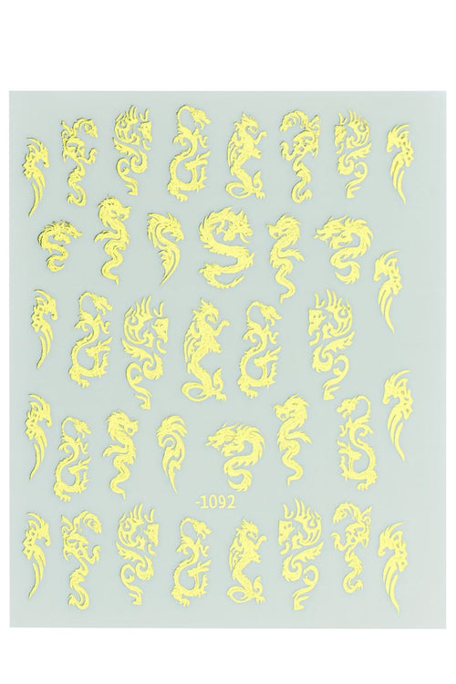 Nail Art Stickers - Dragon