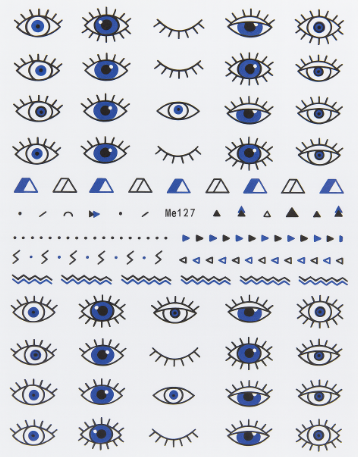 Nail Art Stickers - Eyes