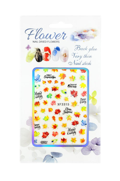 Nail Art Stickers - Fall leaves 2