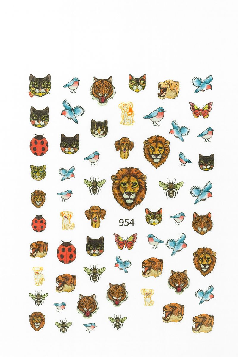Nail Art Stickers - Lion