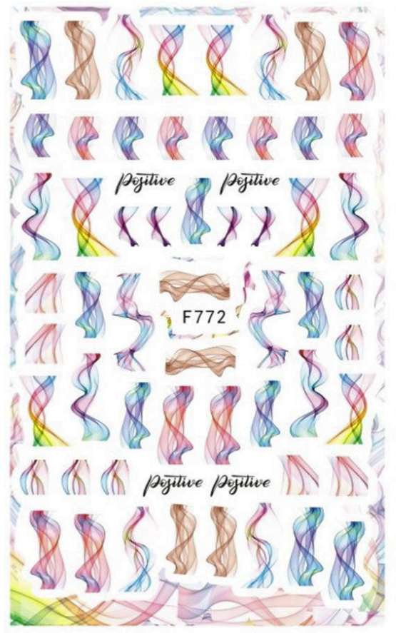 Nail Art Stickers - Swirl