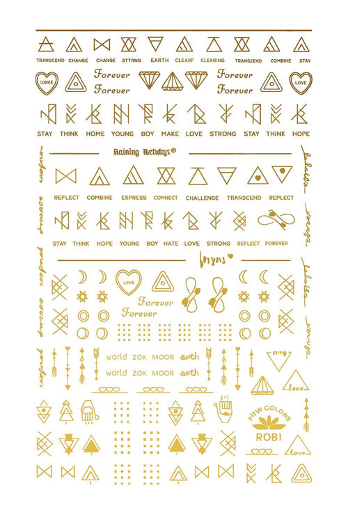 Nail Art Stickers - Symbols