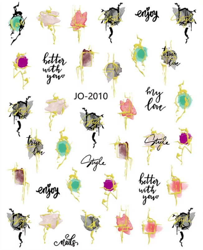 Nail Art Stickers - Watercolor
