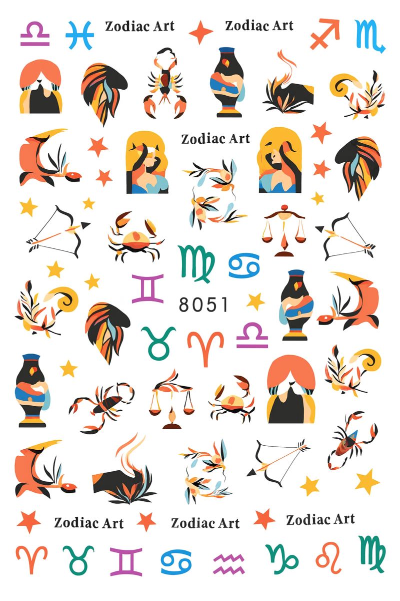 Nail Art Stickers - Zodiac