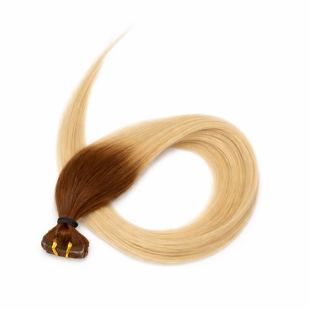 10 Double Tape-In Human Hair Extensions - Ombre