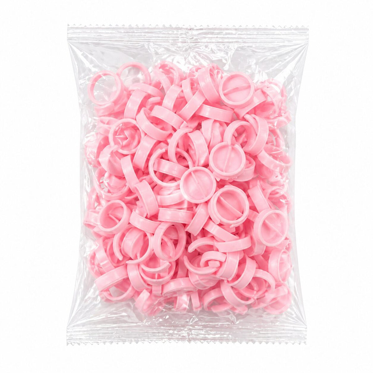 Disposable Lash Glue Rings - Pink