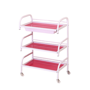 3-Tier Glass Trolley - Black