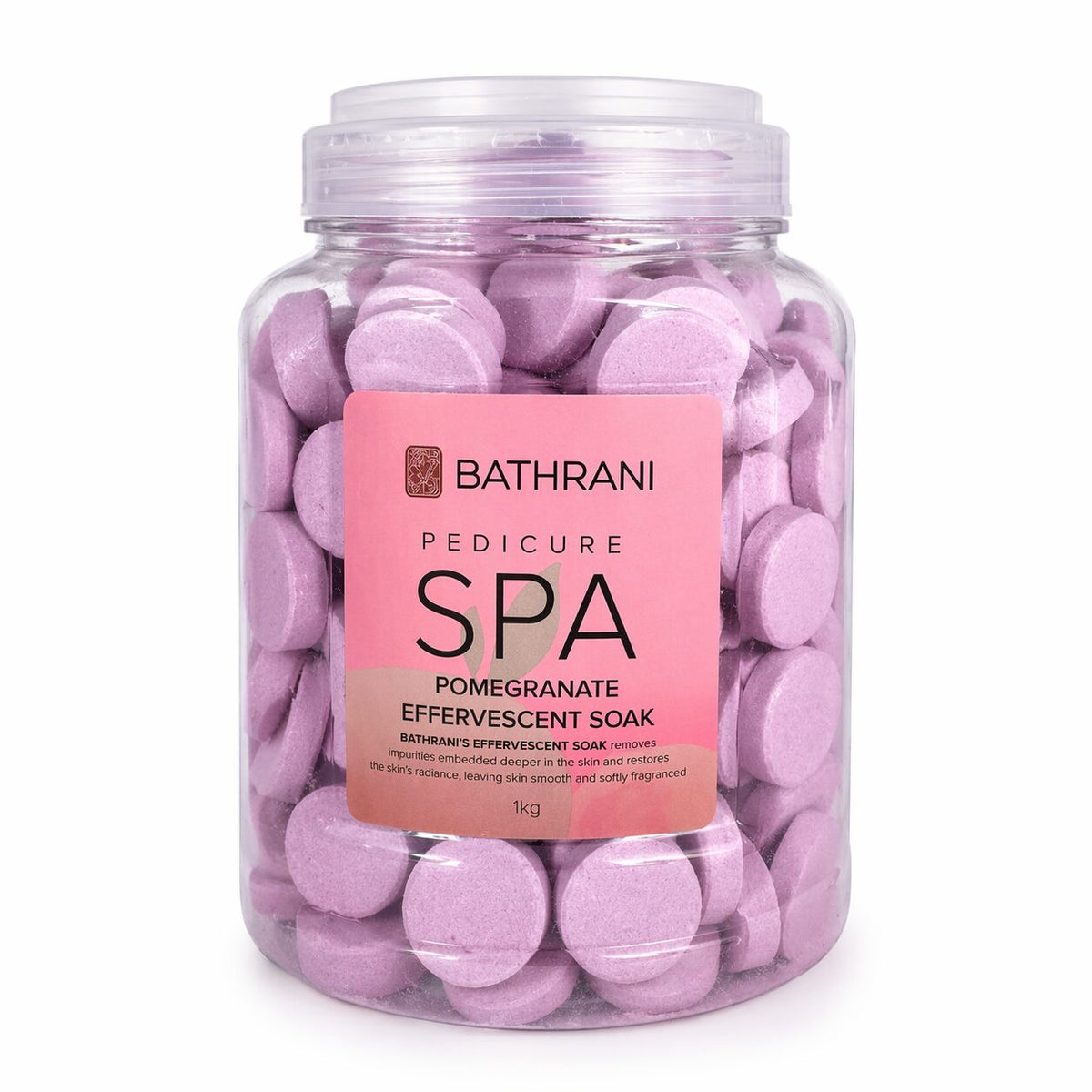 Bathrani Pedicure Spa Effervescent Soak - Pomegranate, 1 kg