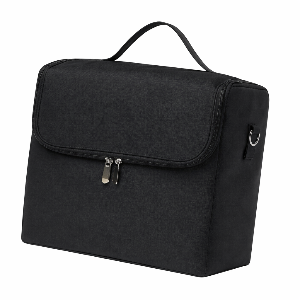 Portable Makeup Storage Bag - Black