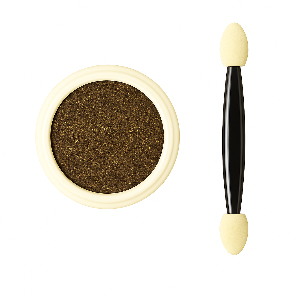Pressed Mirror Nail Powder - Brown
