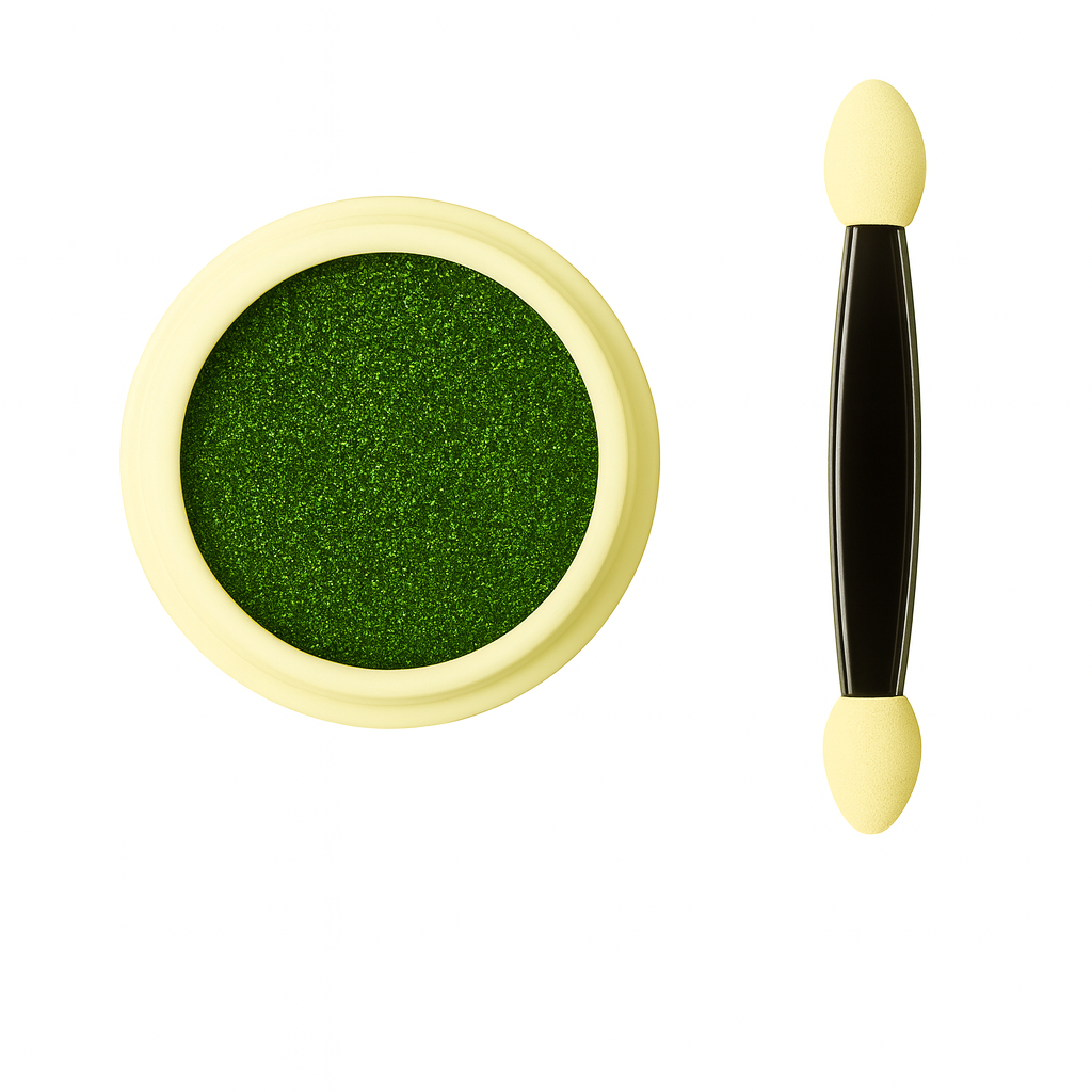 Pressed Mirror Nail Powder - Green