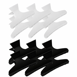Professional Hair Sectioning Clips - Black - White