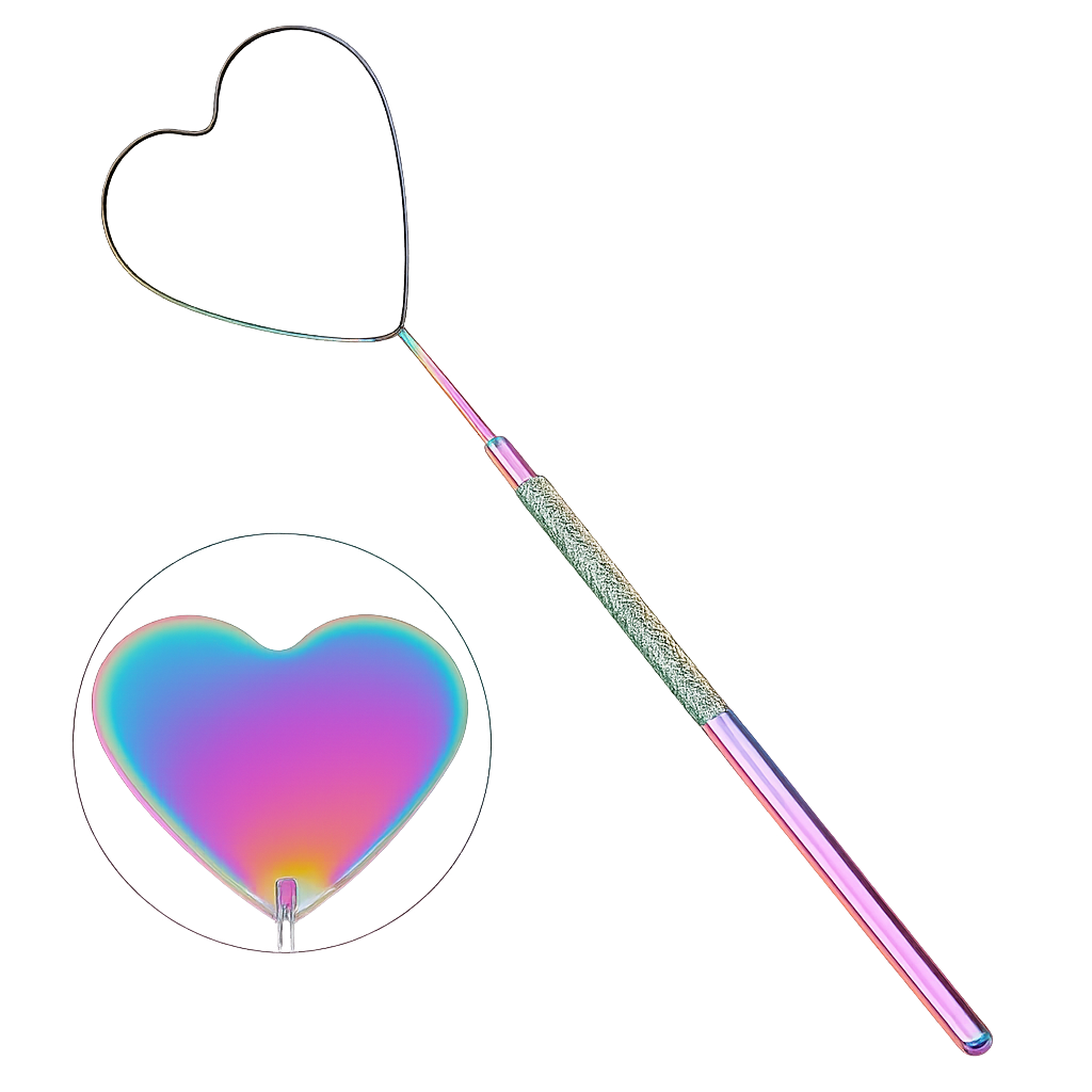Heart Shape Lash Mirror - Rainbow