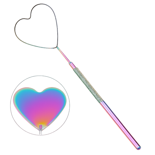 Heart Shape Lash Mirror - Rainbow