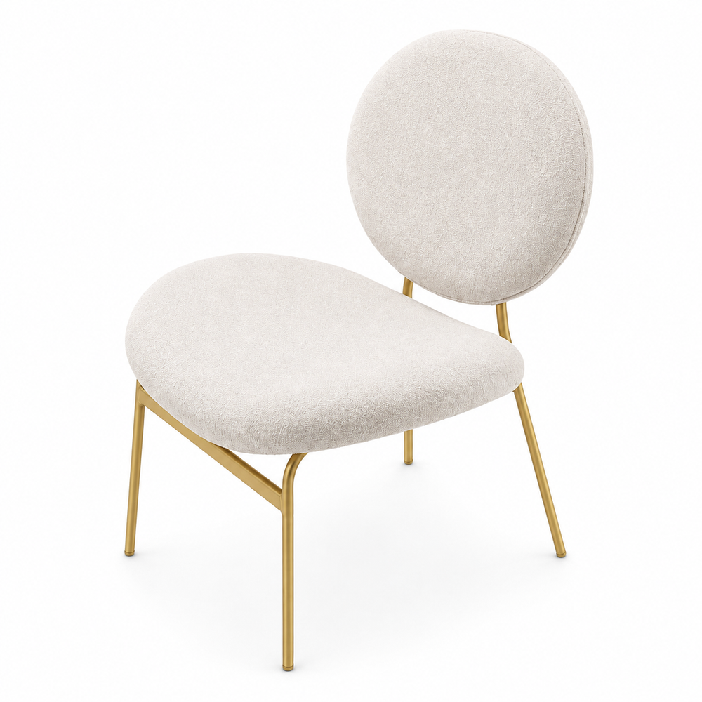 Modern Round Back Salon Chair