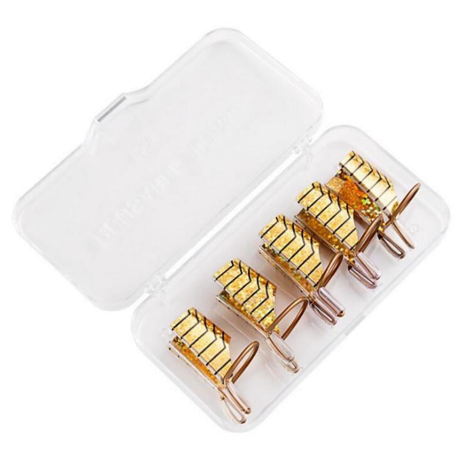 Reusable Adjustable Nail Forms - Gold