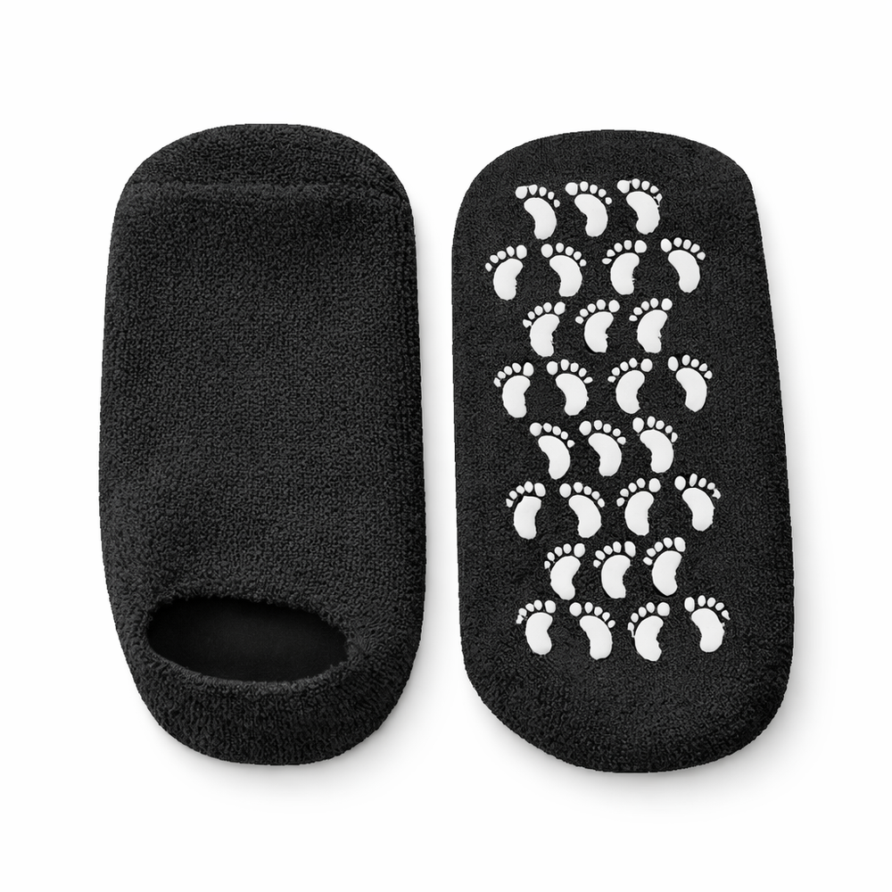Reusable Silicone Foot Care Socks - Black