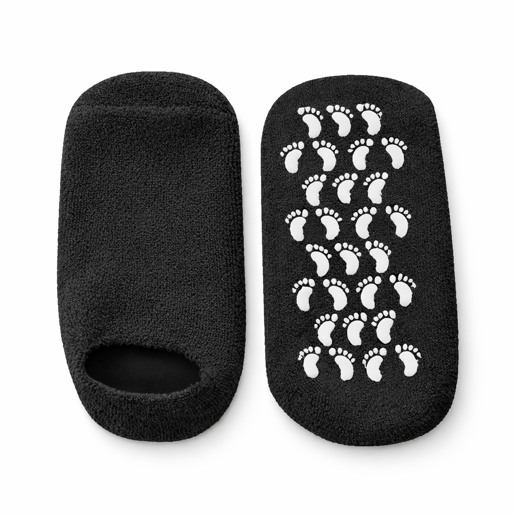 Reusable Silicone Foot Care Socks - Black