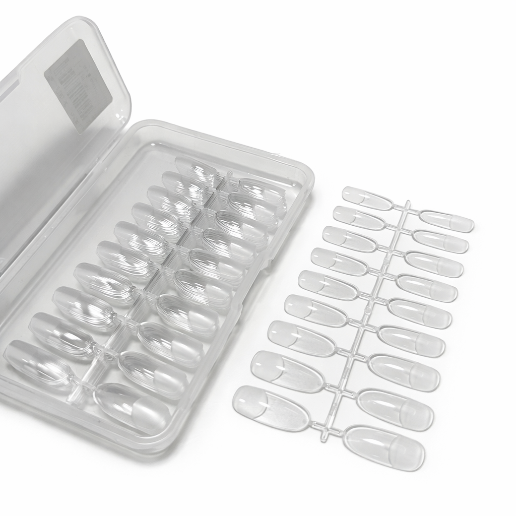 Full Cover Matt Soft Gel Tips Box - Round