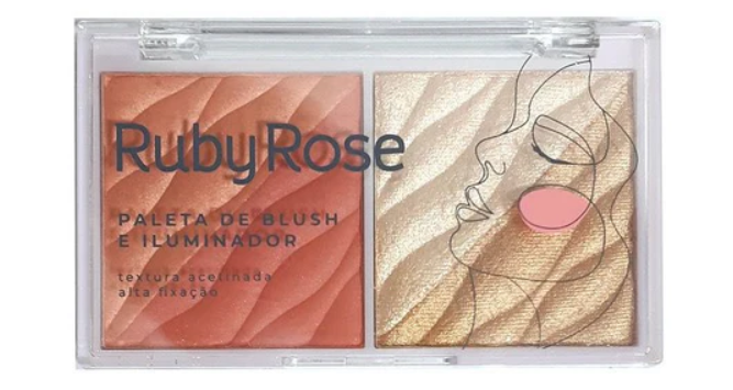 Ruby Rose Feels Mood Blush & Illuminator Palette - 01