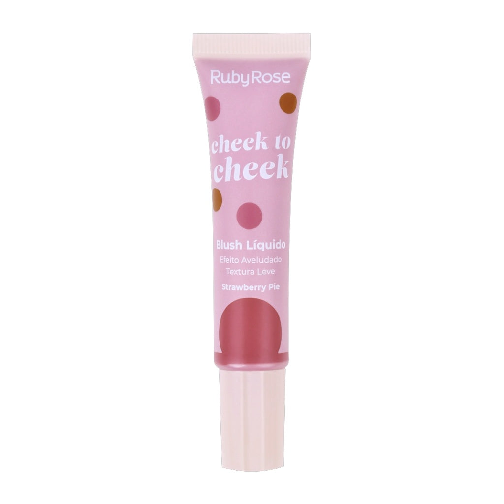 Ruby Rose Cheek-to-Cheek Liquid Blush - Strawberry pie