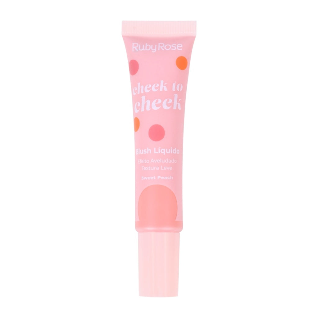 Ruby Rose Cheek-to-Cheek Liquid Blush - Sweet peach