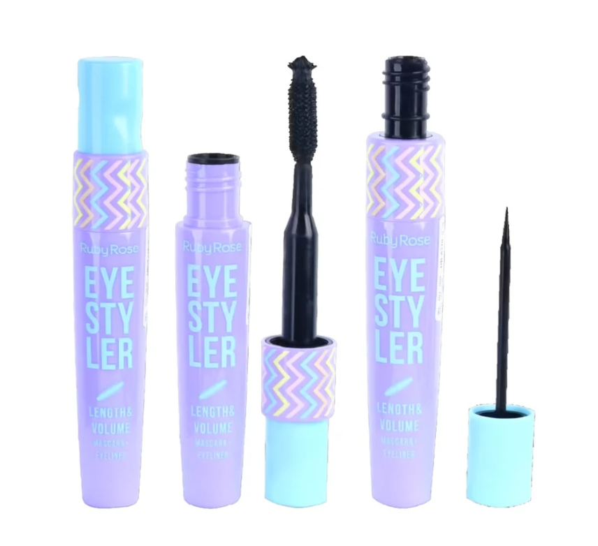 Ruby Rose Eyestyler 2-in-1 – Mascara + Eyeliner - L1 Length &amp; Volume