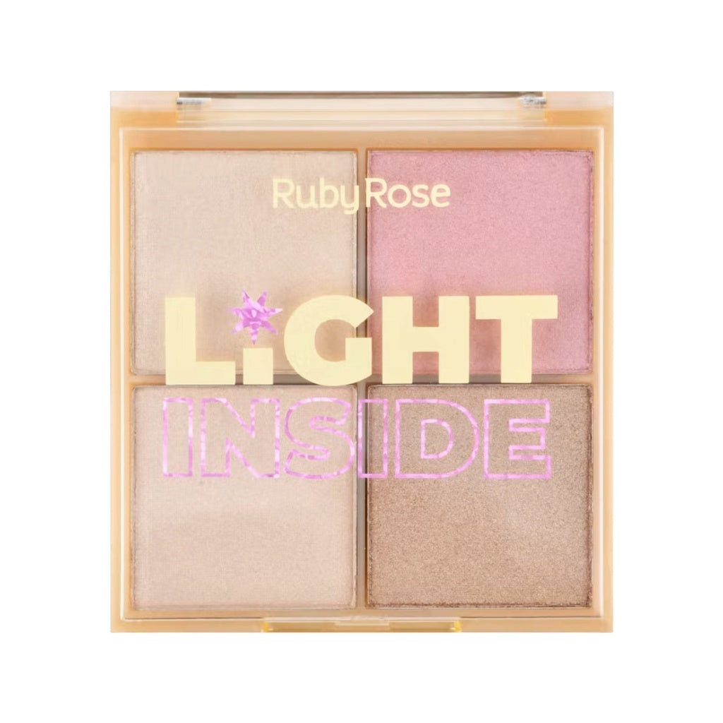 Ruby Rose Mini Highlighter Palette - Light inside 1